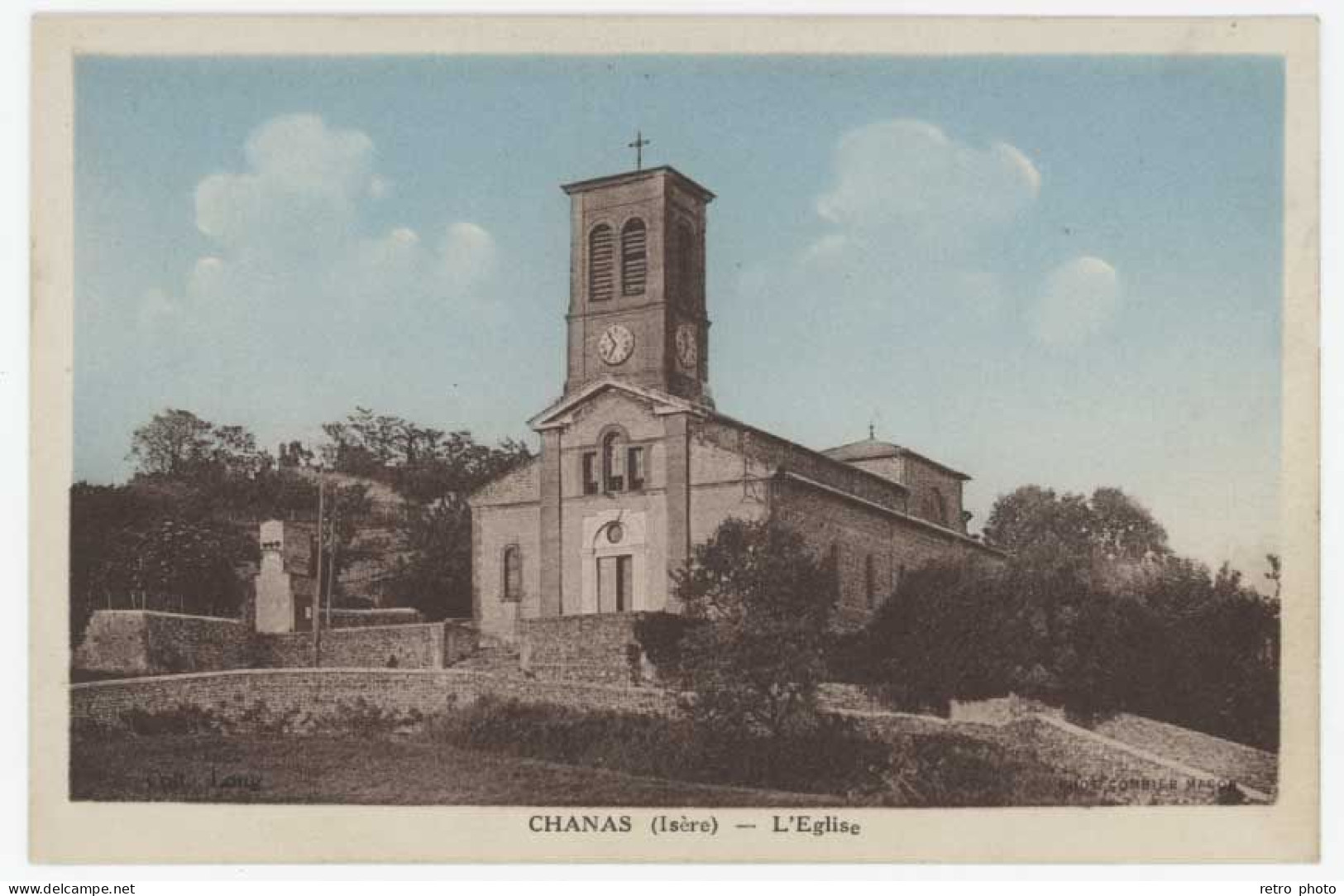 Cpa Chanas - L'église - Chanas
