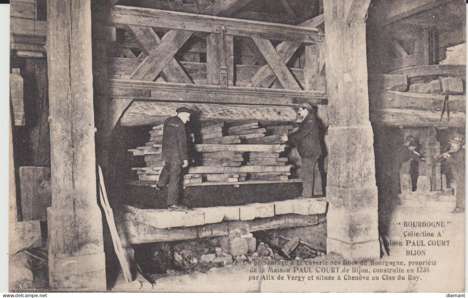 CHENOVE Au Clos Du Roy (21) - Un Pressurage à La Cuverie Des Ducs De Bourgogne De La Maison PAUL COURT - état Correct - Chenove