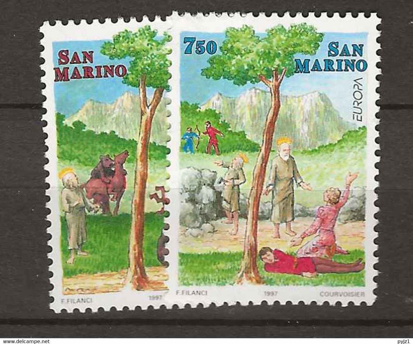 1997 MNH San Marino Mi 1712-14 Postfris** - 1997