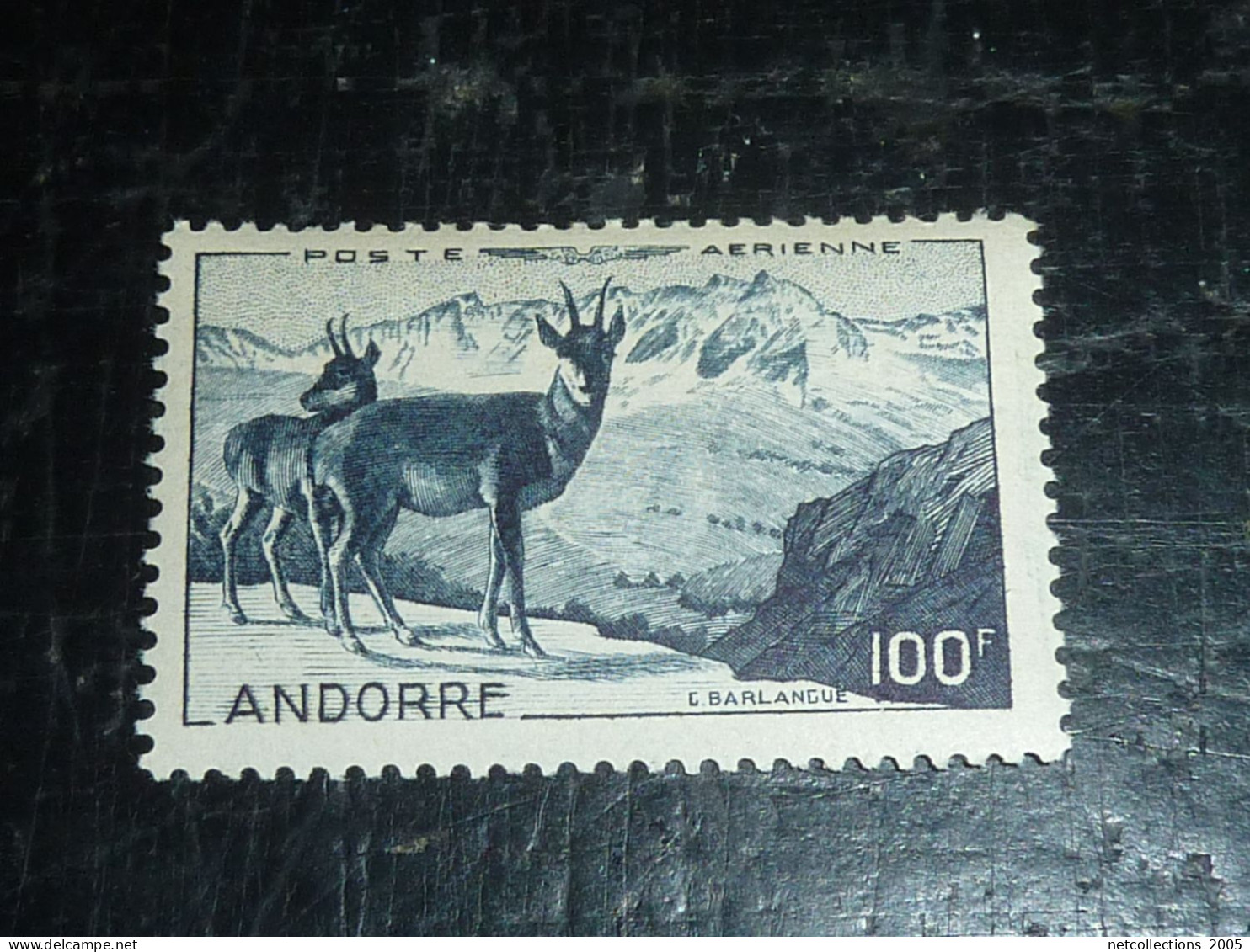 ANDORRE TIMBRE POSTE AERIENNE 1950 N°1 - NEUFS AVEC CHARNIERES (20/09) - Posta Aerea