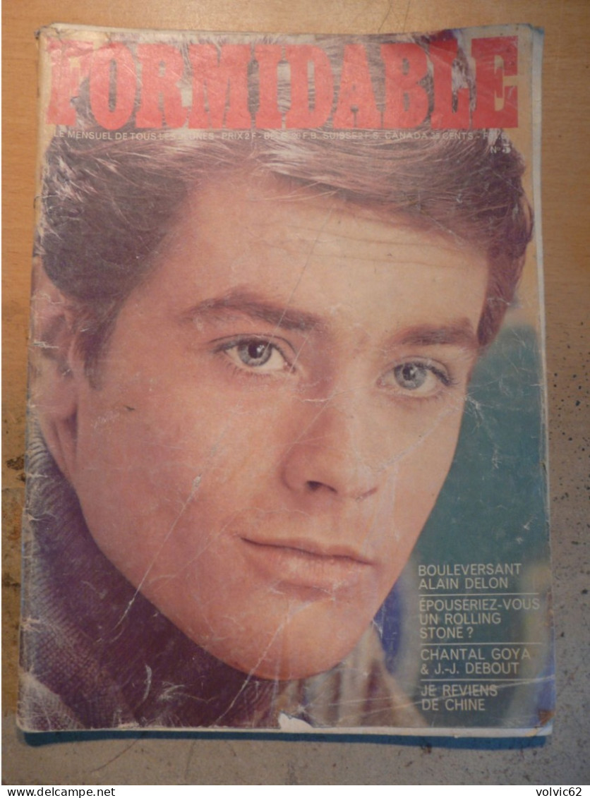 Formidable Mensuel Des Jeunes 1966 Rolling Stone Alain Delon Chine Judo Jeune Et La Chanson - Music