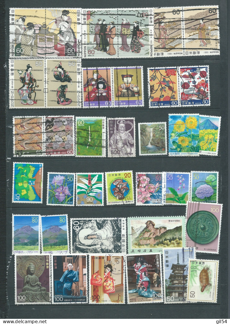  Lot De  38 Timbres Oblitéré Du Japon à Trier   Ae 23606 - Collections, Lots & Séries