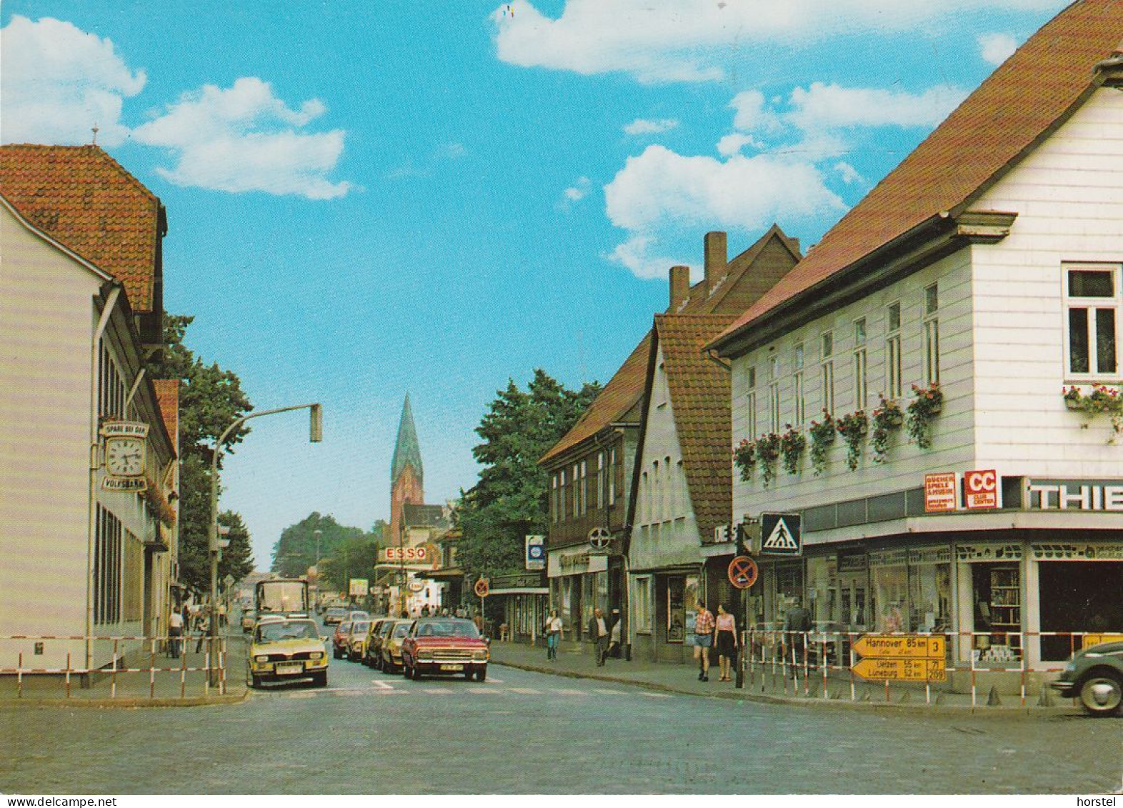 D-29614 Soltau - Wilhelmstraße - Cars - Opel Rekord - Renault 16 - ESSO Tankstelle - Petrol Station - Soltau