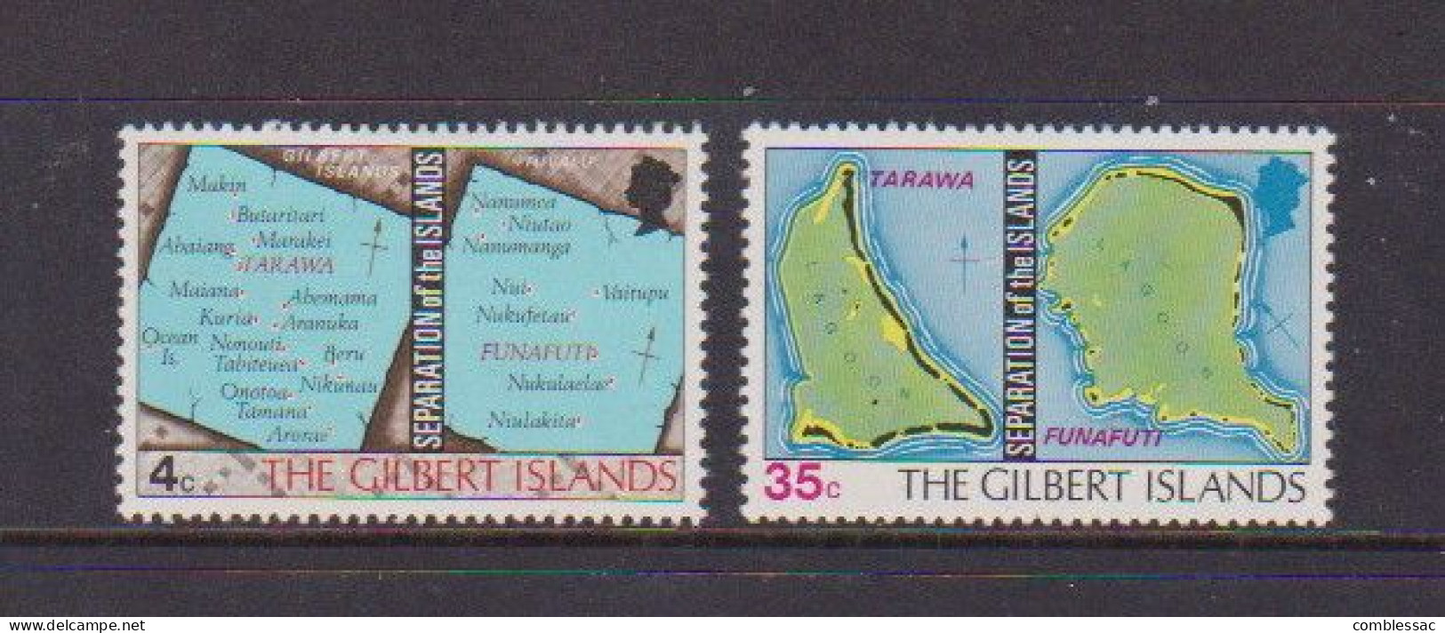 GILBERT  ISLANDS    1976    Separation  Of  Islands    Set  Of  2    MH - Gilbert- Und Ellice-Inseln (...-1979)