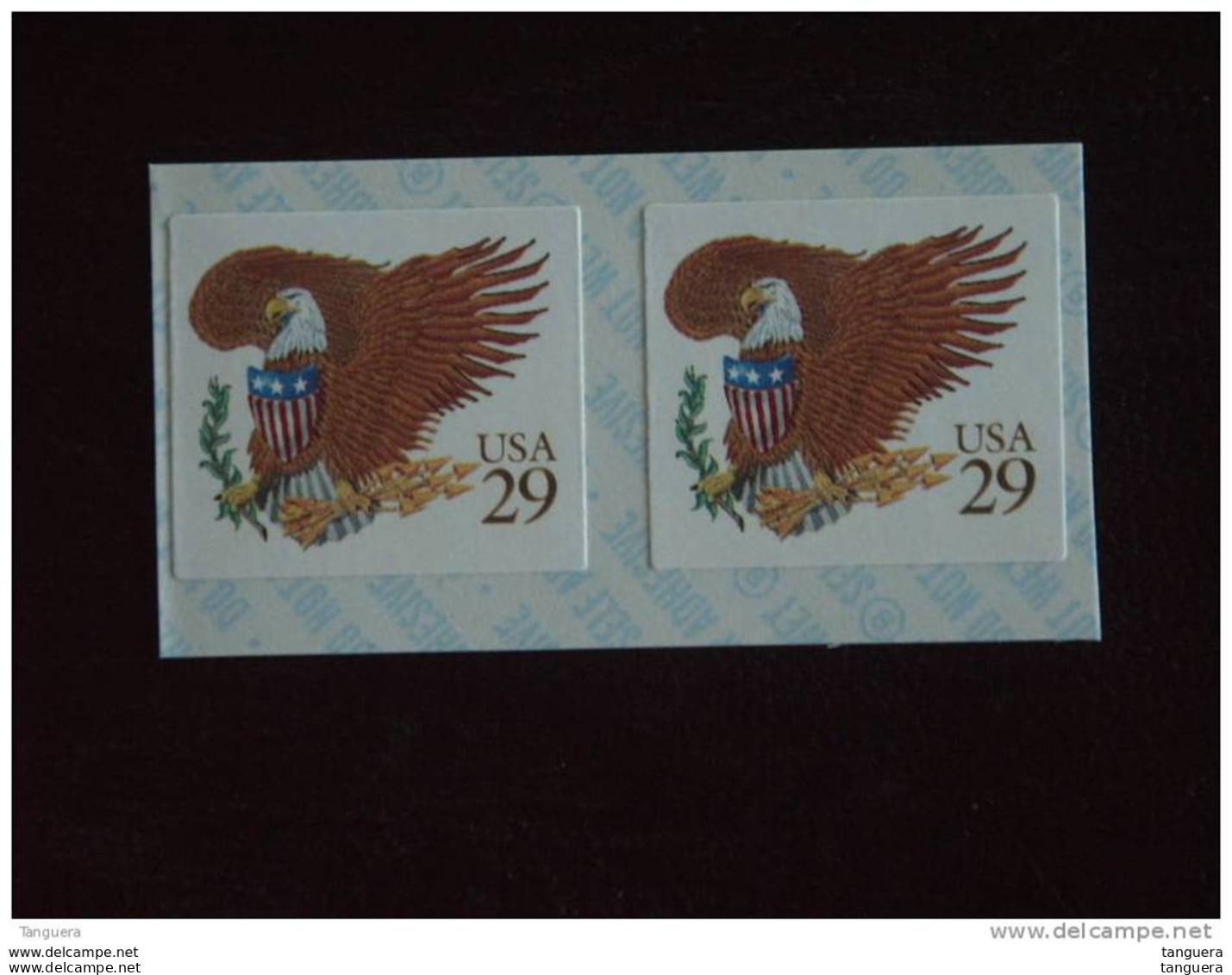 USA Etats-Unis D'Amerique United States 1992 Aigle Armoiries Eagle 2 X Yv 2121B MNH ** - Francobolli In Bobina