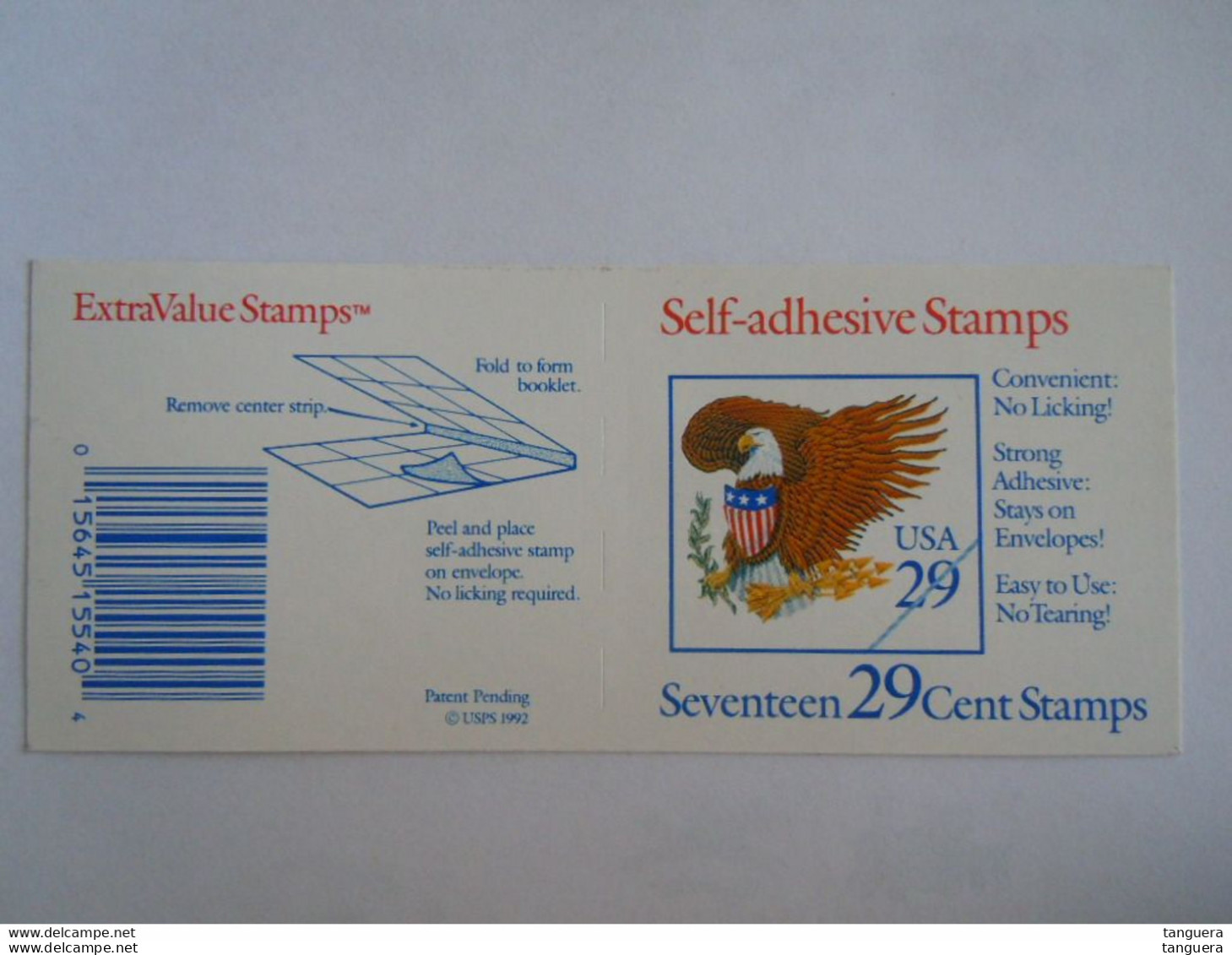 USA Etats-Unis D'Amerique United States 1992 ATM Aigle Armoiries Eagle Carnet YV C2121A 2121A C2121 A MNH ** Pane - 1981-...