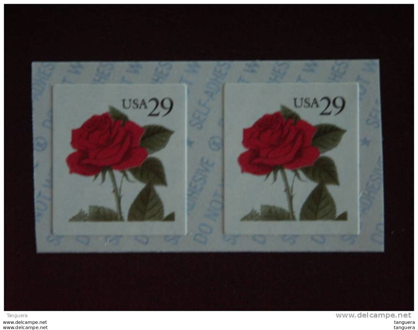 USA Etats-Unis D'Amerique United States 1993 Roos Roze Rose 2 X YV 2186 Sc 2490 MNH ** - Francobolli In Bobina