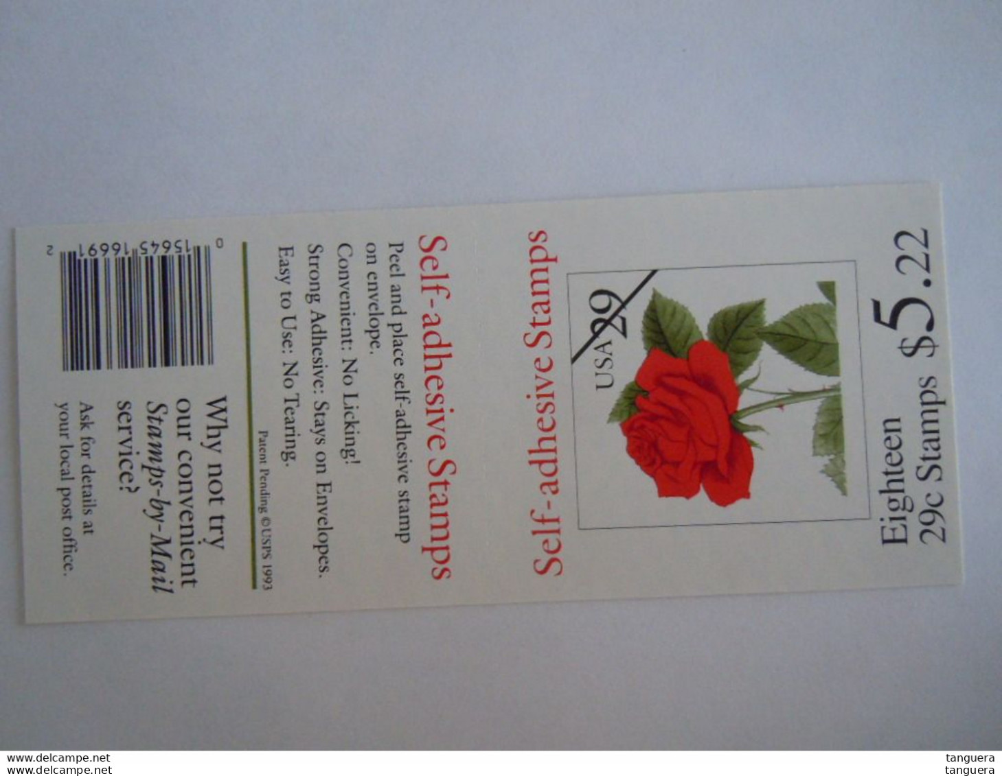 USA  Etats-Unis D'Amerique United States 1993 ATM Roos Roze Rose YV C2186 2186 Sc 2490a MNH ** Booklet Pane - 1981-...