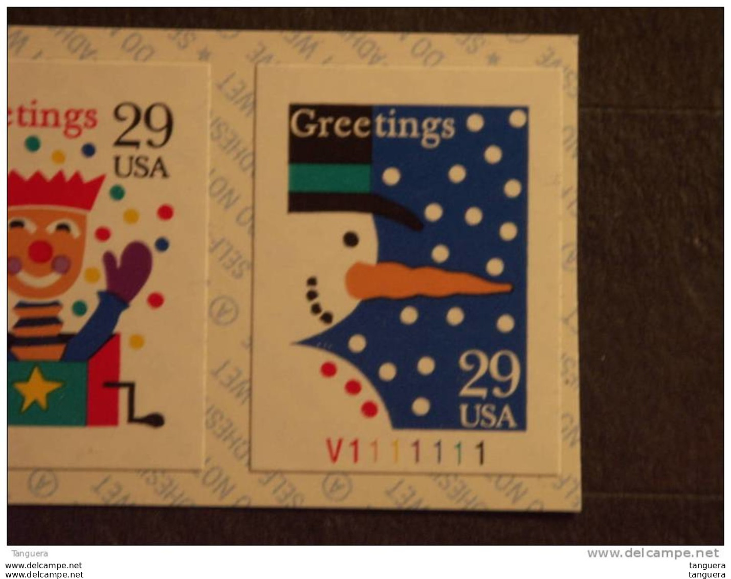 USA Etats-Unis United States 1993 Greetings Noel Christmas Coil Sc 2799-2802 ? Yv 2202-2205 MNH ** Nr Roulette - Coils & Coil Singles