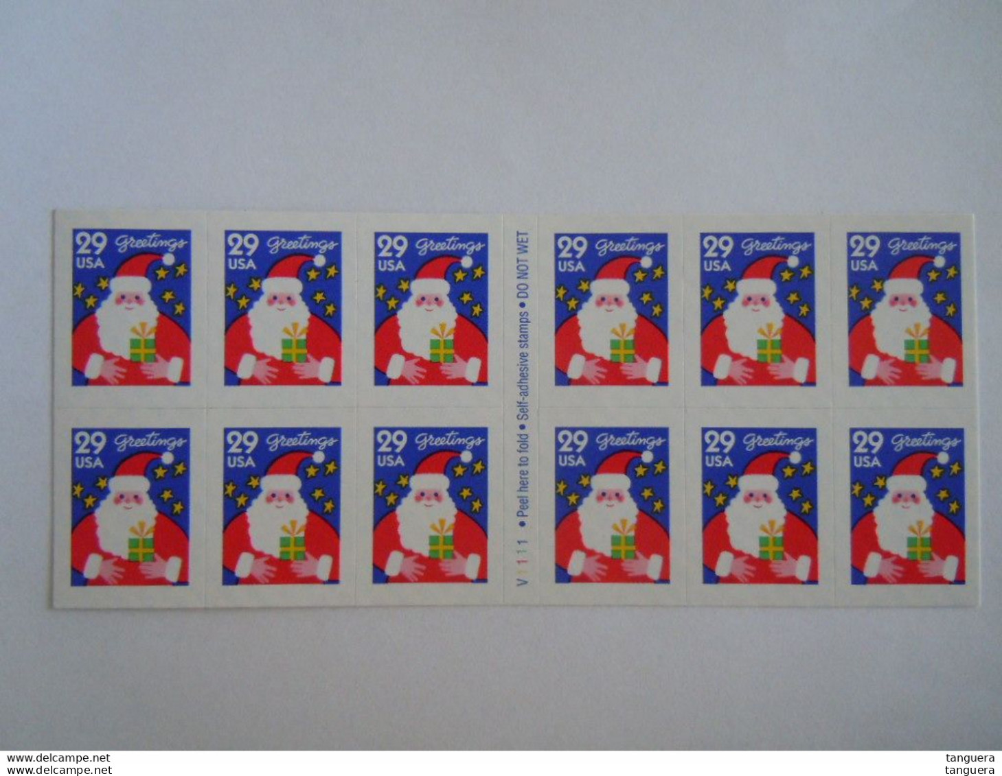 USA Etats-Unis United States 1994 Greetings Santa Claus Sc 2873 Yv C2289 2289 MNH ** Carnet Booklet Pane - 1981-...