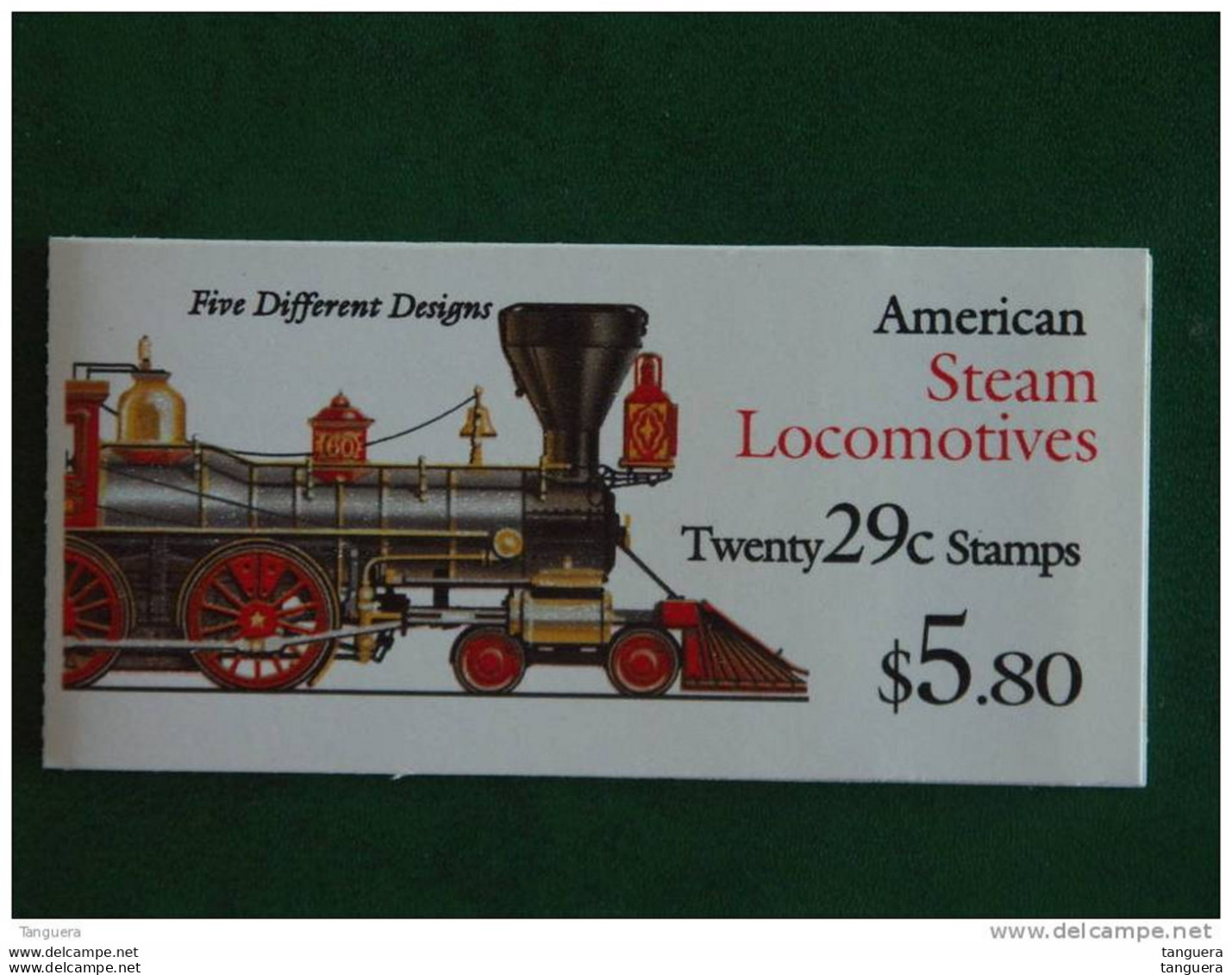 USA Etats-Unis United States 1993 Booklet (20) American Steam Locomotives Train SC 2847a  Yv C2260 MNH ** - 3. 1981-...