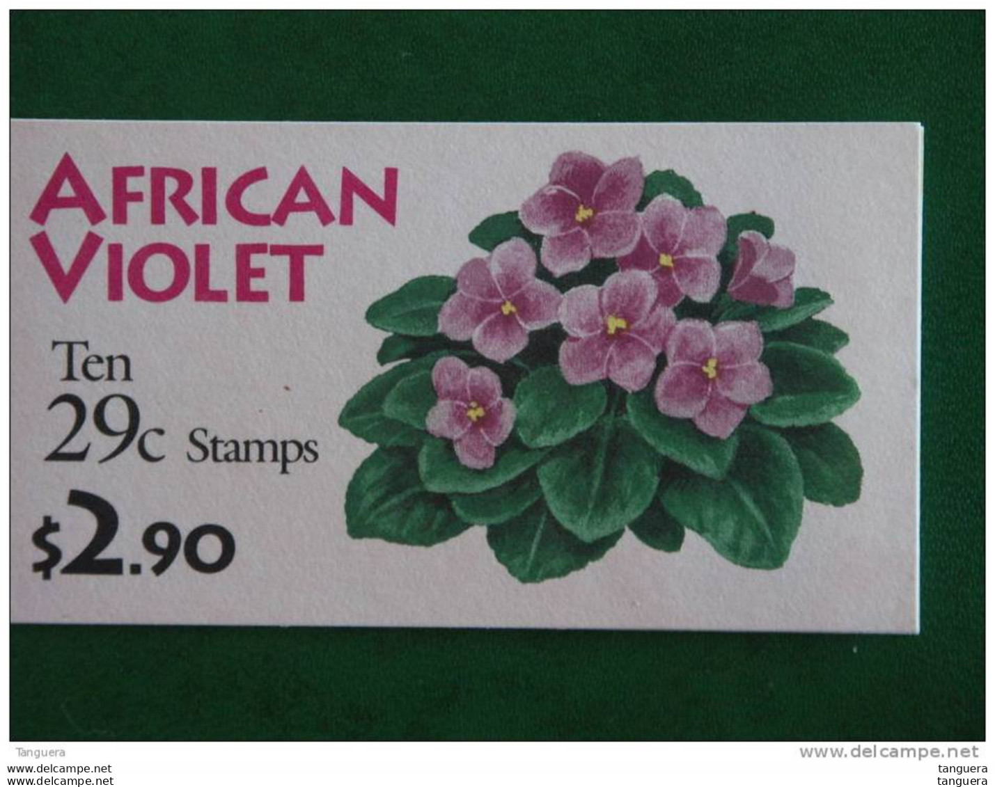 USA  Etats-Unis United States 1993 Booklet (10) Carnet African Violet Fleur SC 2486a Yv C2192(I) MNH ** - 3. 1981-...