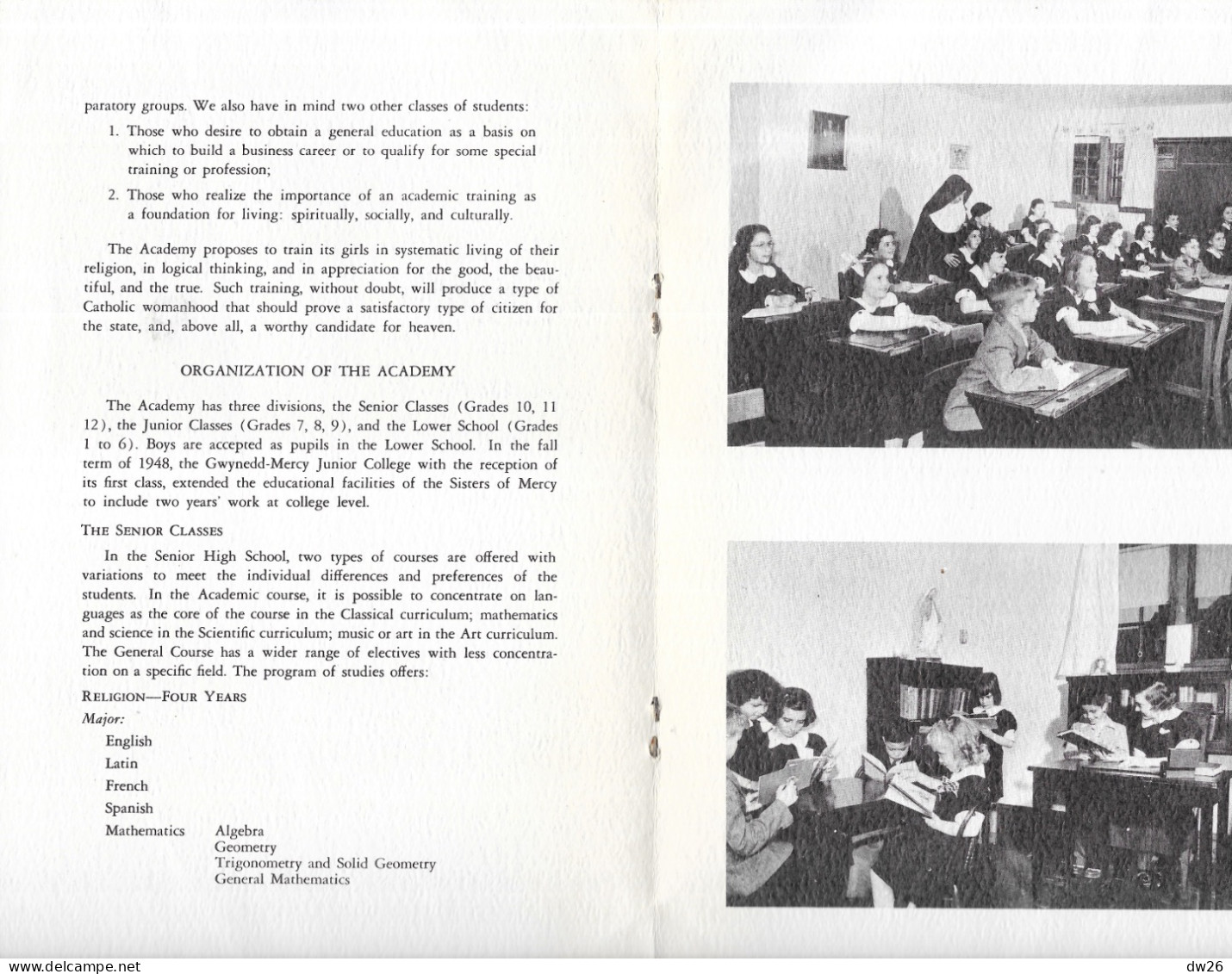 The Academy Of The Sisters Of Mercy - Gwynedd Valley Pennsylvania, School USA (Les Soeurs De La Miséricorde) - Bible, Christianisme