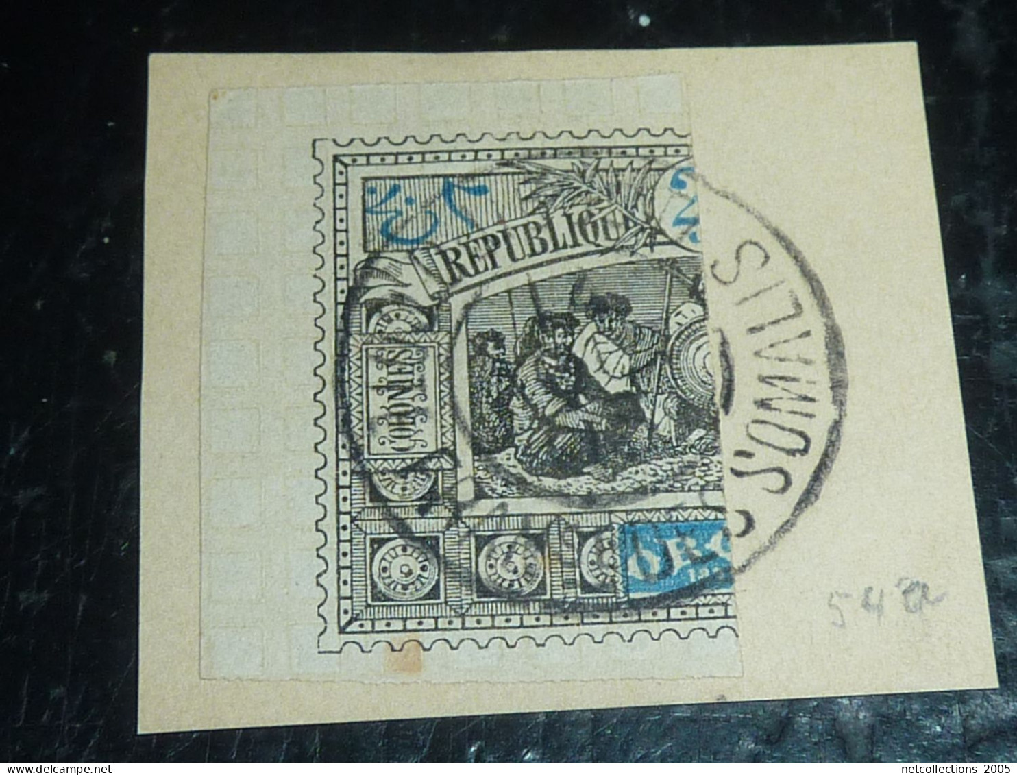 OBOCK TIMBRE De 1894 N°54a - OBLITERE AVEC CHARNIERE (20/09) - Used Stamps