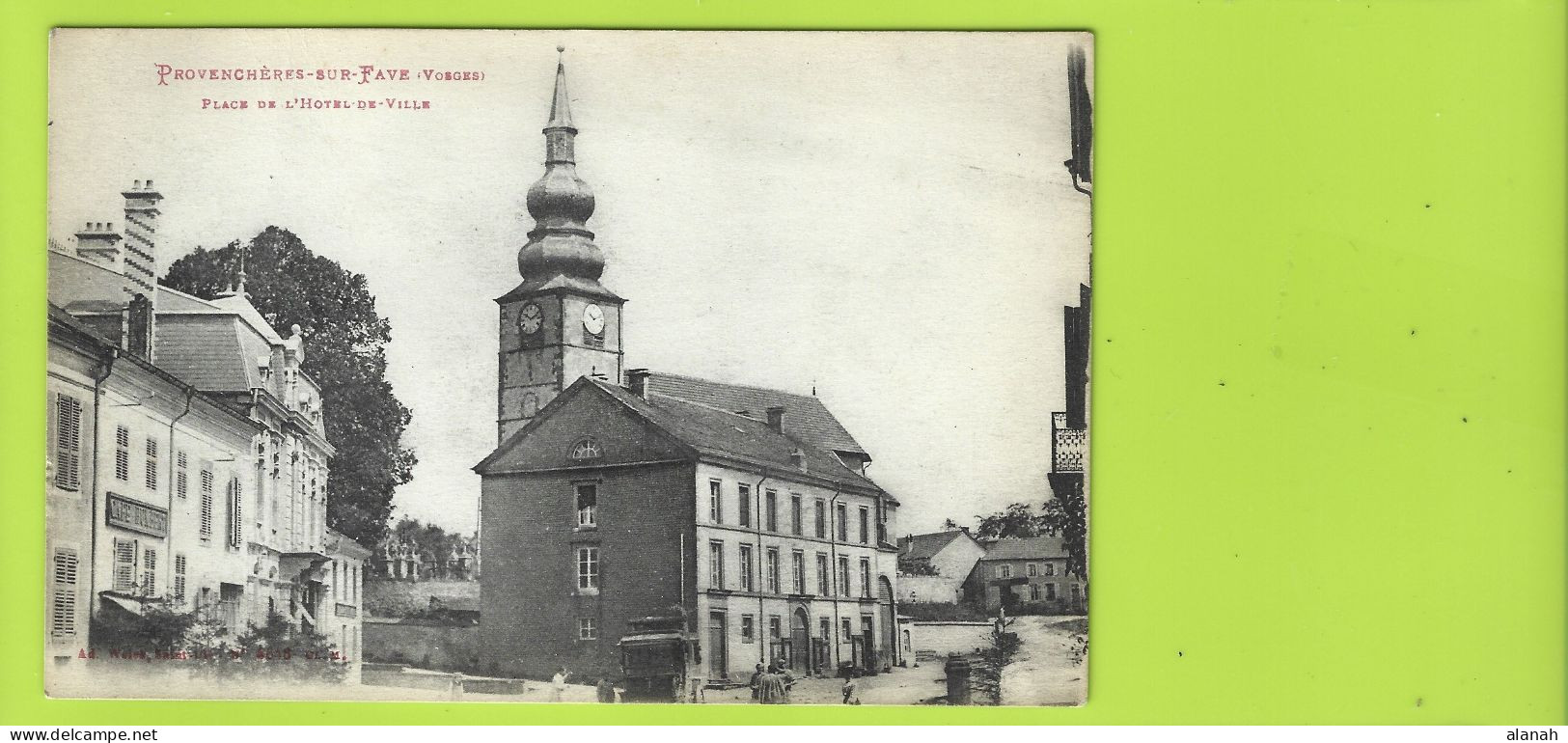 PROVENCHERES Sur FAVE Place De L'Hôtel De Ville (Weick) Vosges (88) - Provencheres Sur Fave