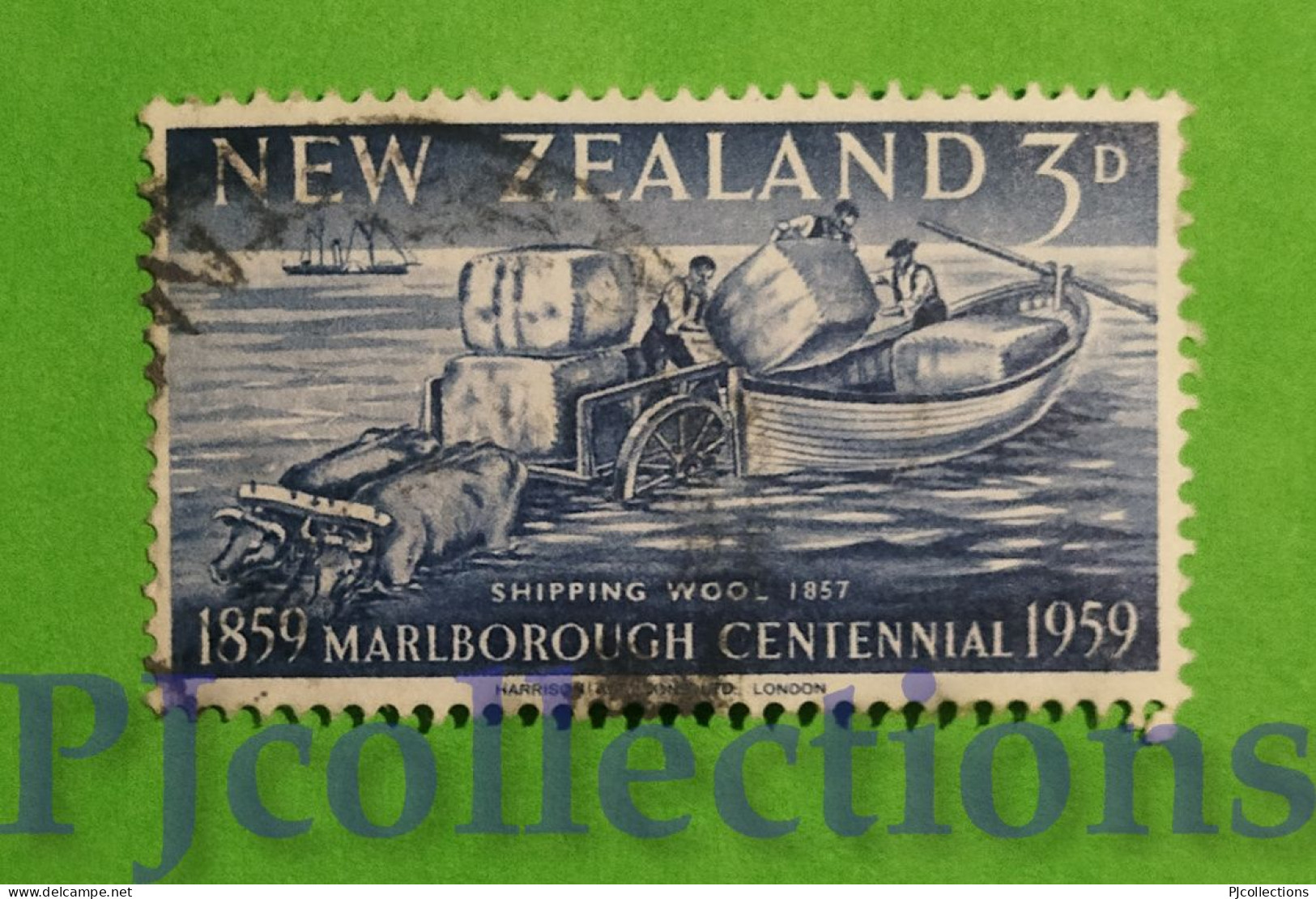 S519 - NUOVA ZELANDA - NEW ZEALAND 1959 HAWKES BAY 3d USATO - USED - Gebruikt