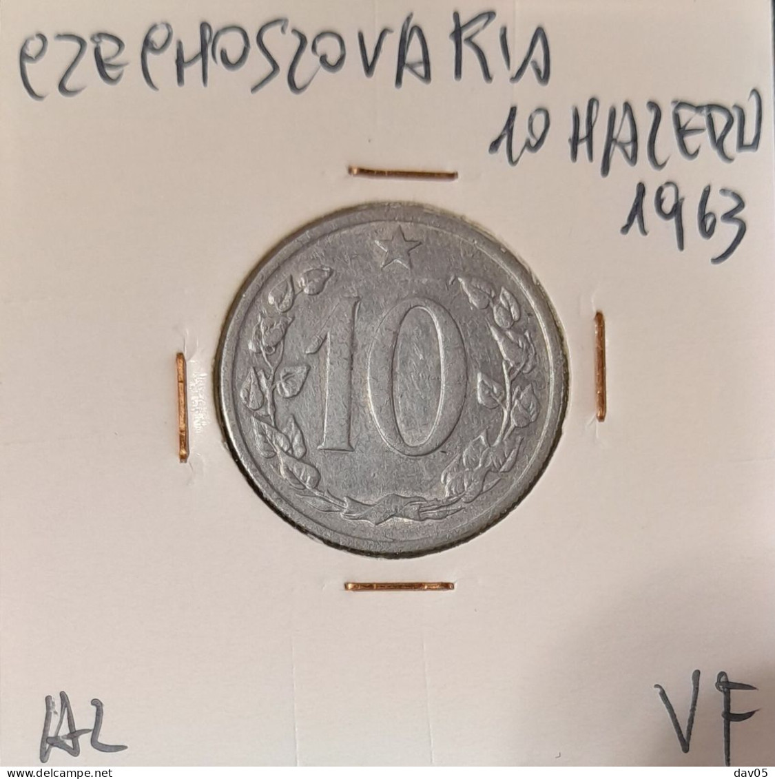 CZECHOSLOVAKIA - 10 HALERU 1963 - VF - Libye