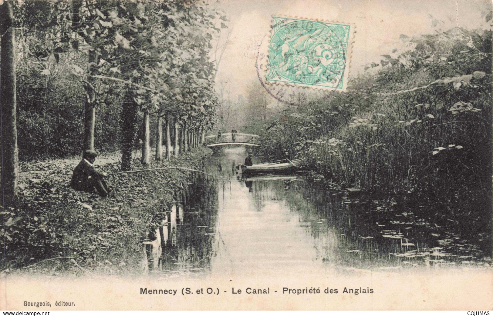 91 - MENNECY _S22706_ Le Canal - Propriété Des Anglais - Pêcheur - Mennecy