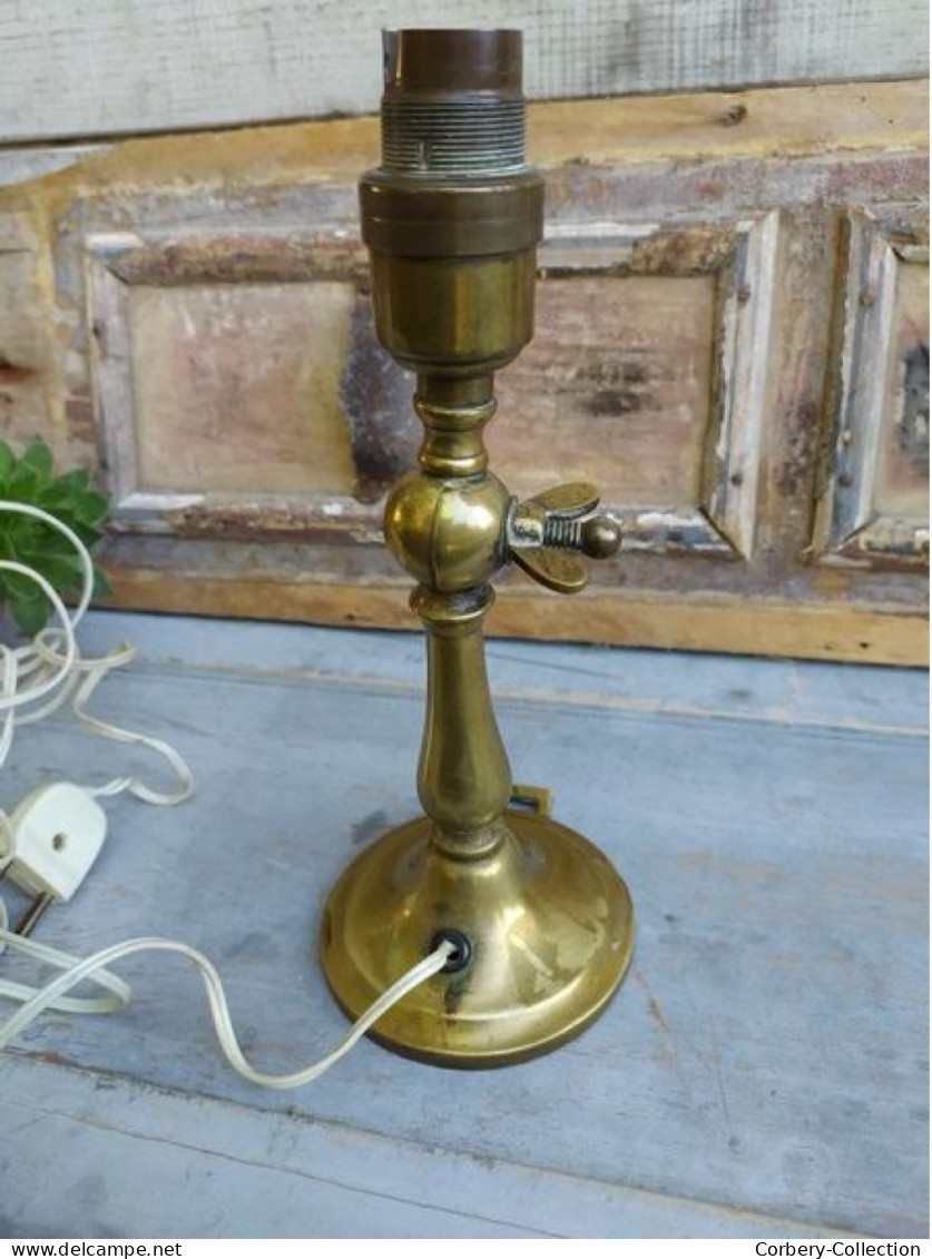 Ancienne Applique Pied De Lampe Laiton Inclinable Design. - Luminarie E Lampadari