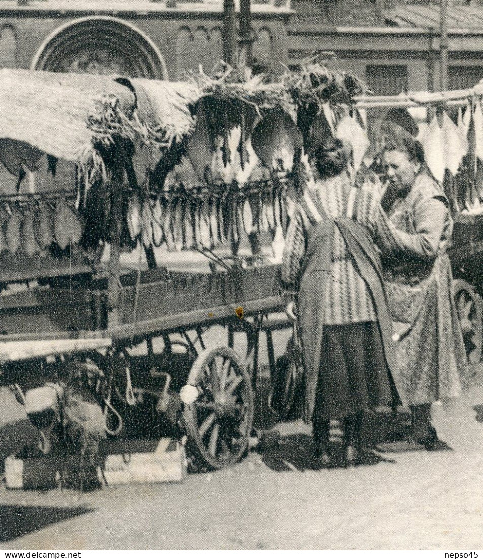 Bruxelles.Scholle-Kermis.Femme.Marché. - Mercati