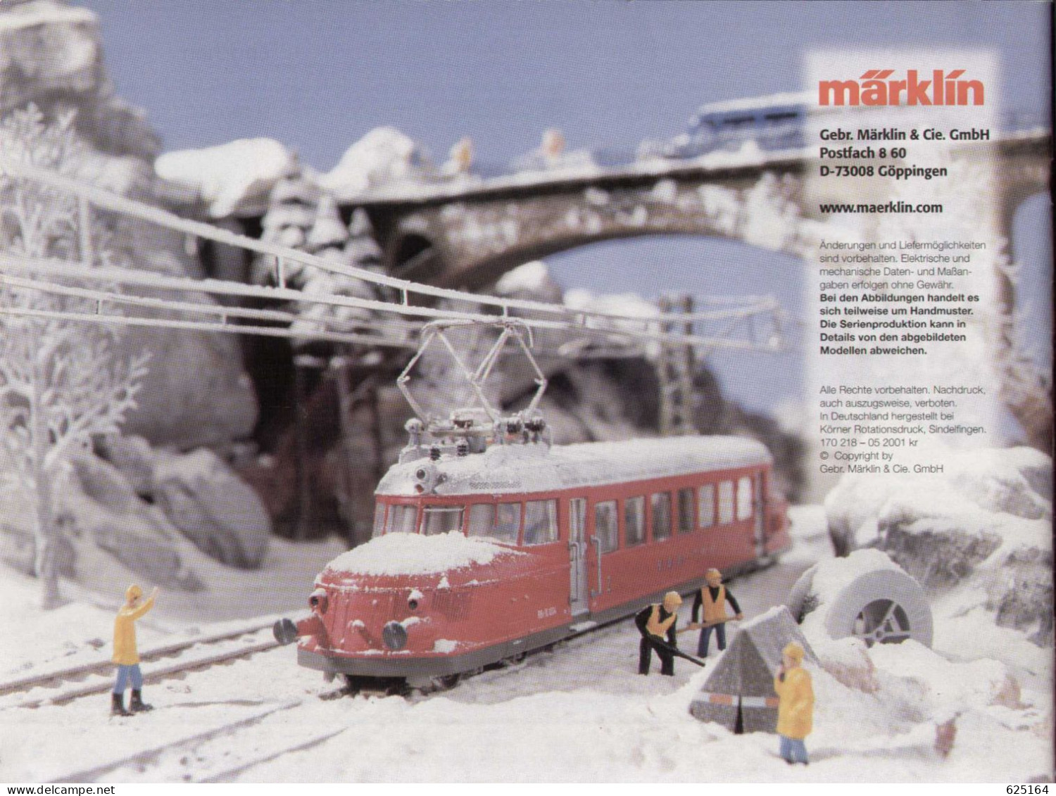 Catalogue Märklin 2001 Export-Modelle Spur HO 1/87 Und Z 1/220 - Deutsch