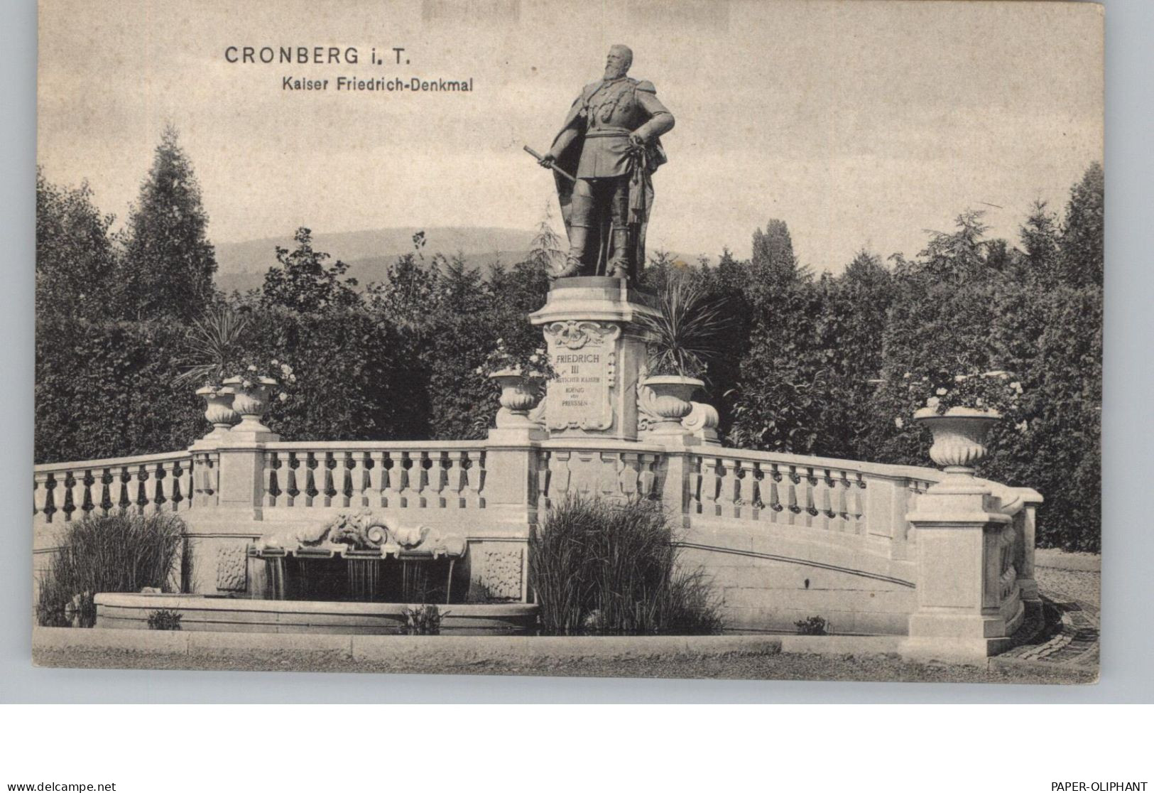 6242 KRONBERG, Kaiser Friedrich Denkmal, 1907, Trenkler - Kronberg