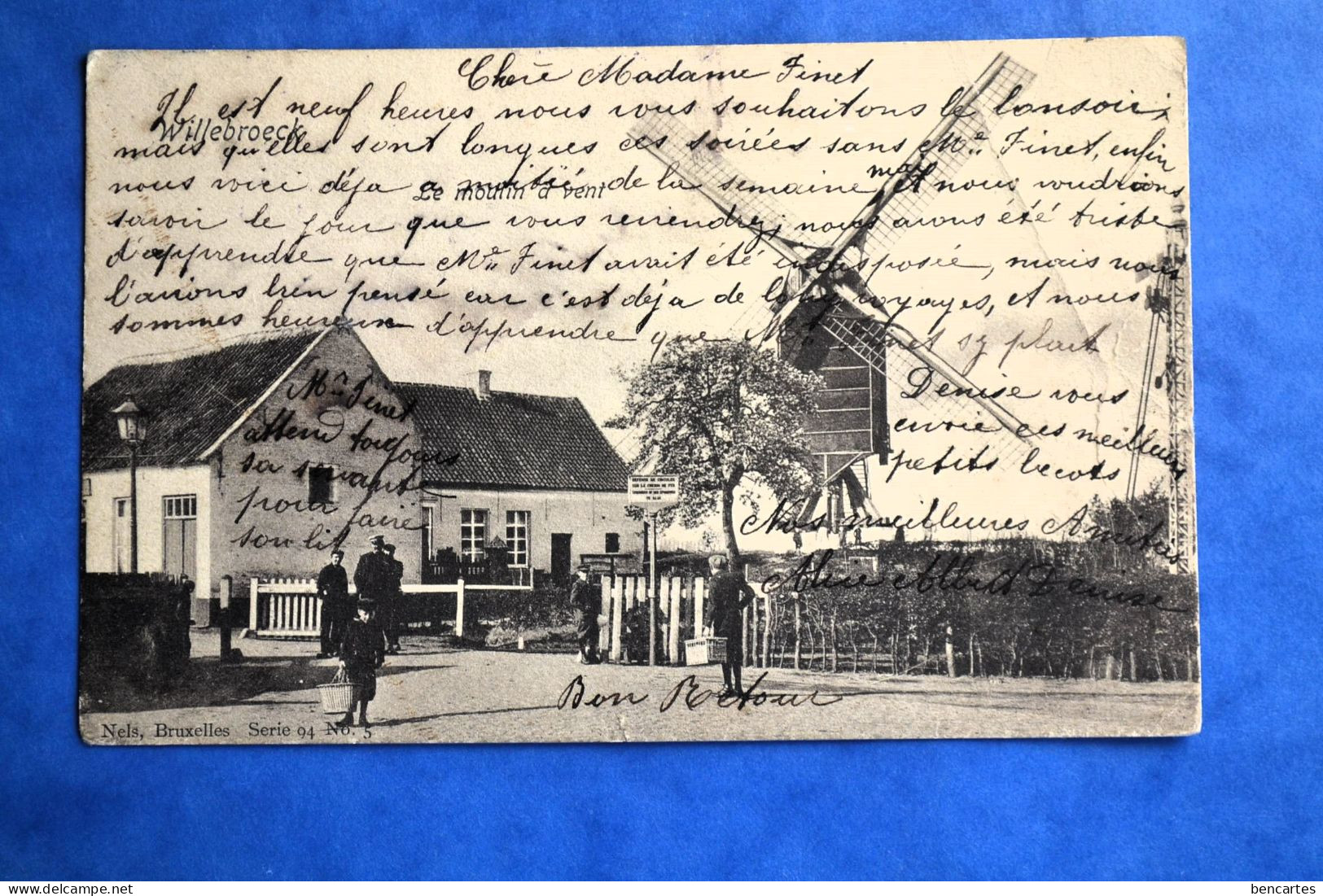 Willebroeck 1905: Le Moulin à Vent. Animée - Willebroek