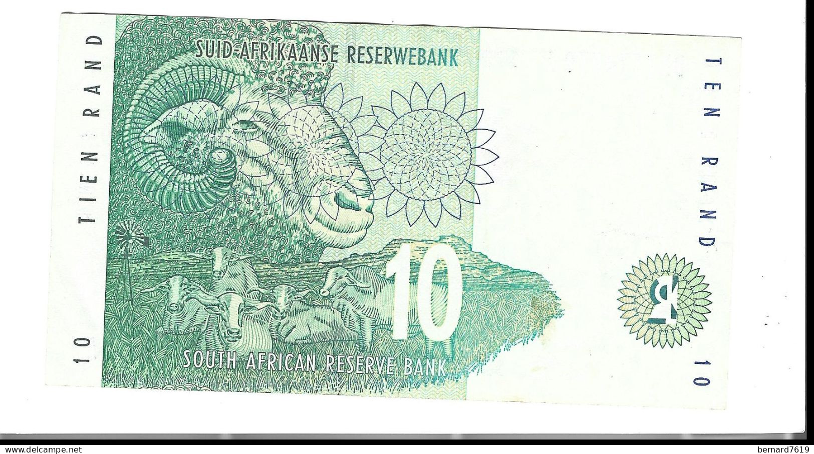 Billet  - Afrique Du Sud -   Suid Afrikaanse  Reserwebank - 10 - Ten Rand - BD 7574779 A - Other - Africa