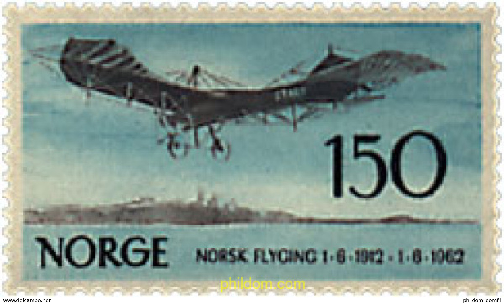 67951 MNH NORUEGA 1962 AVIACION PIONERA. - Ungebraucht