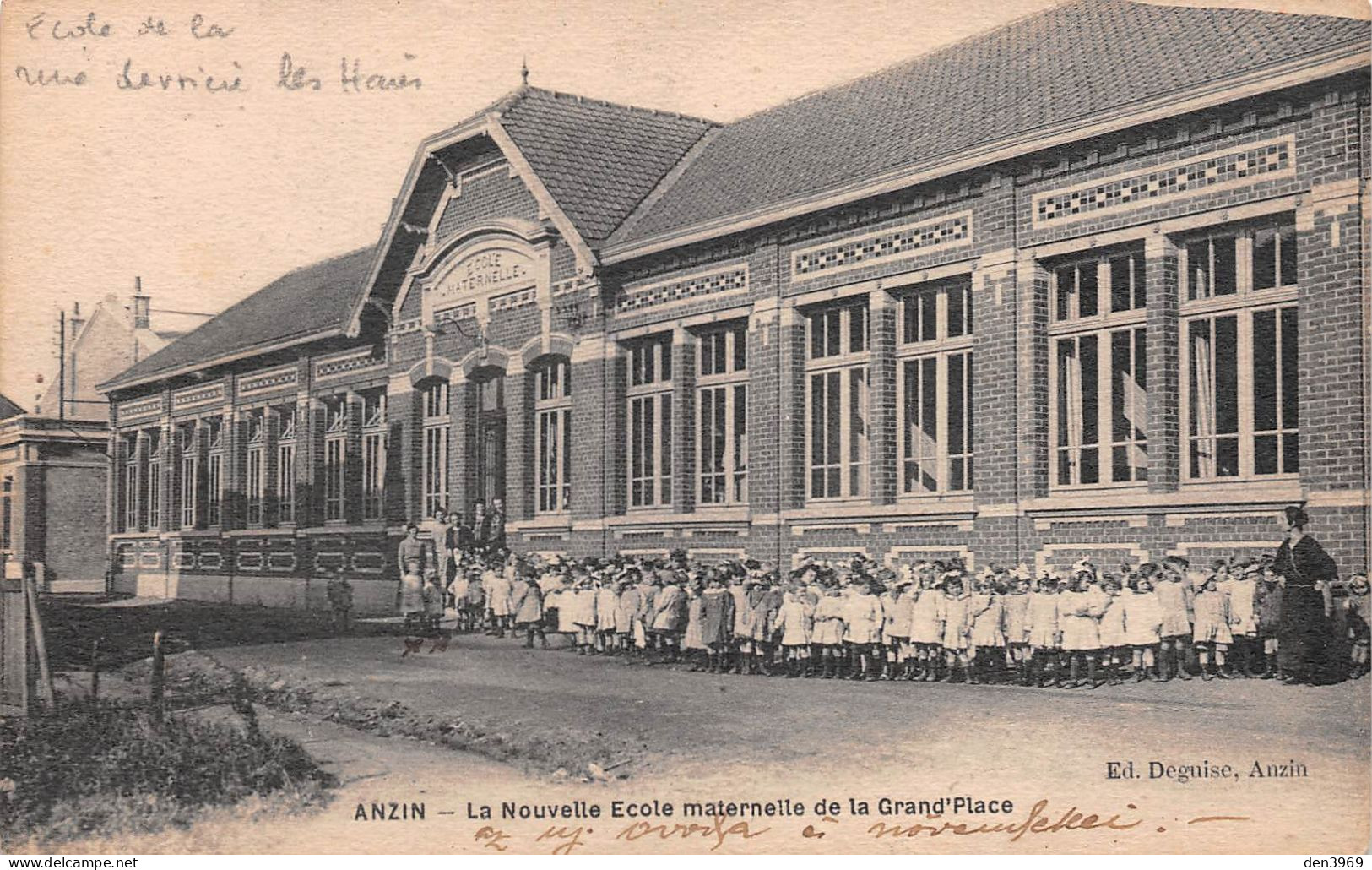 ANZIN (Nord) - La Nouvelle Ecole Maternelle De La Grand'Place - Ecrit (2 Scans) - Anzin