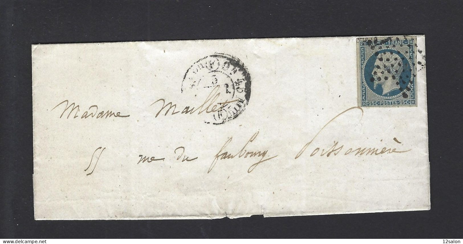 LETTRE 1852 N° 10 OBL ETOILE DE PARIS - 1849-1876: Classic Period