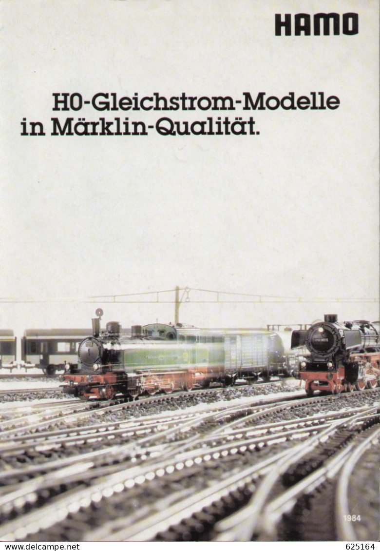 Catalogue HAMO 1984 HO Gleichstrom-Modelle In Märklin Qualitat - Deutsch