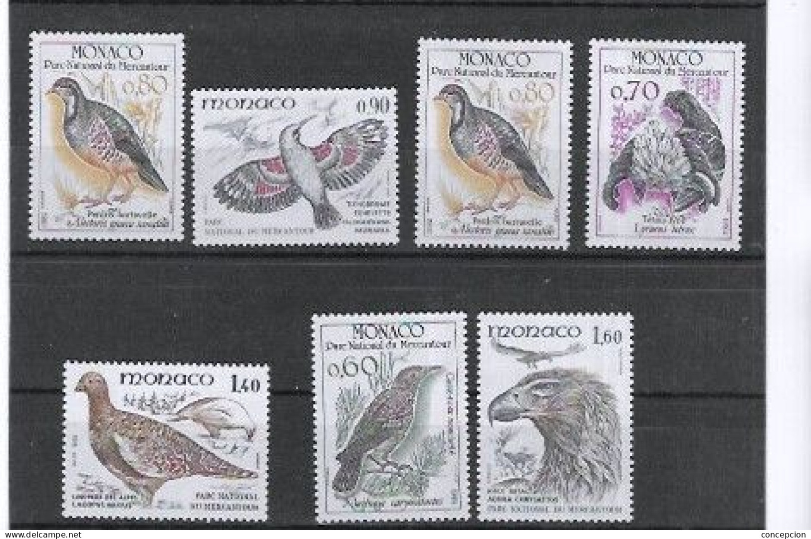 MONACO Nº 1316 AL 1322 - Grey Partridge