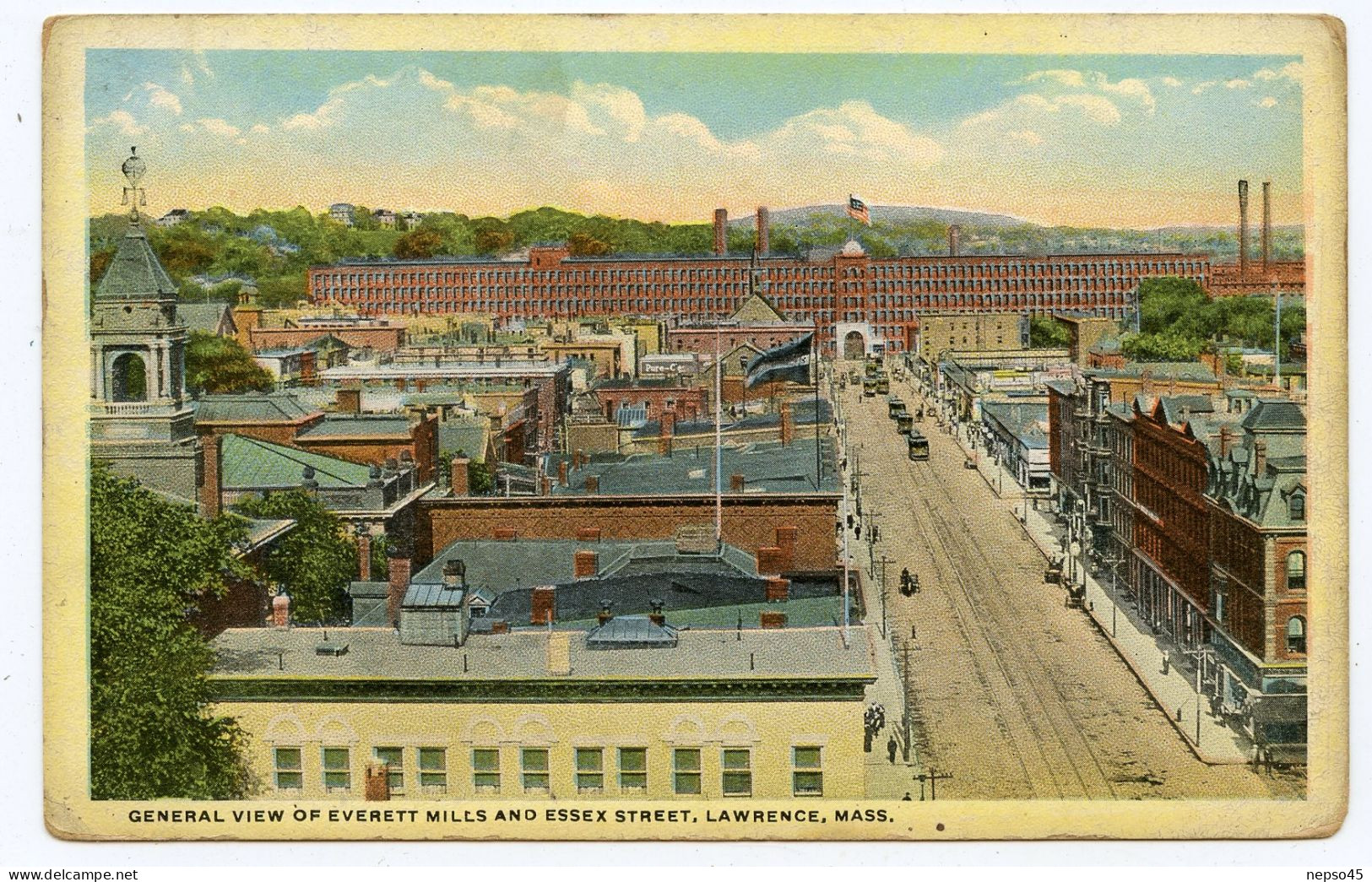 Lawrence.Massachussets.Etats-Unis.view Of Everett And Essex Street. - Lawrence