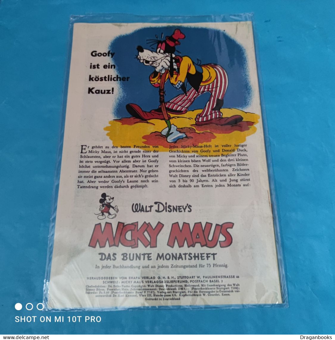 Mick Maus Das Bunte Monatsheft Nr. 3 - November 1951 - Walt Disney