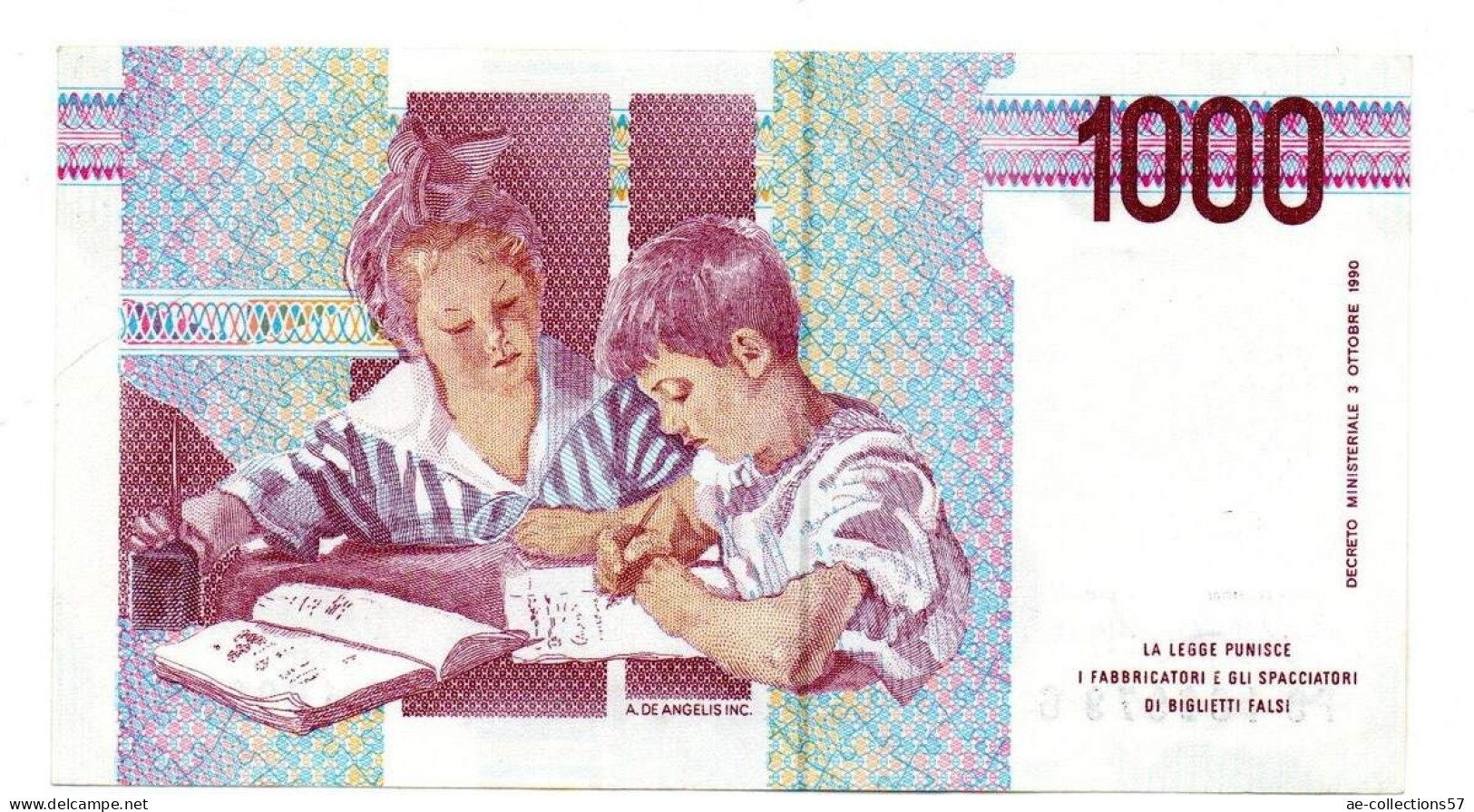 MA 16726 / Italie - Italy - Italien 1000 Lires 3/10/1990 UNC - 1000 Lire