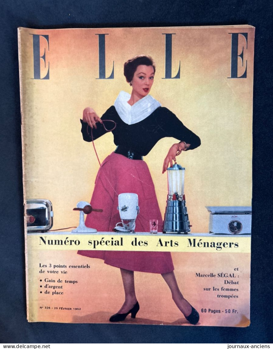 1952 Revue ELLE - Numéro Spécial Des Arts Ménagers - Lifestyle & Mode