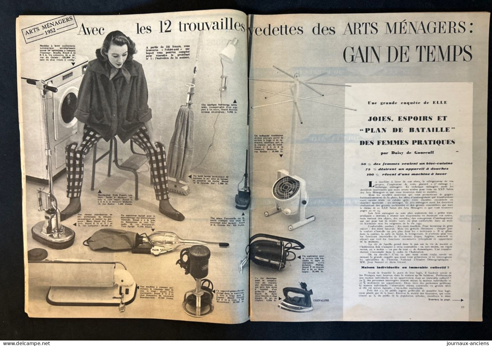 1952 Revue ELLE - Numéro Spécial Des Arts Ménagers - Fashion