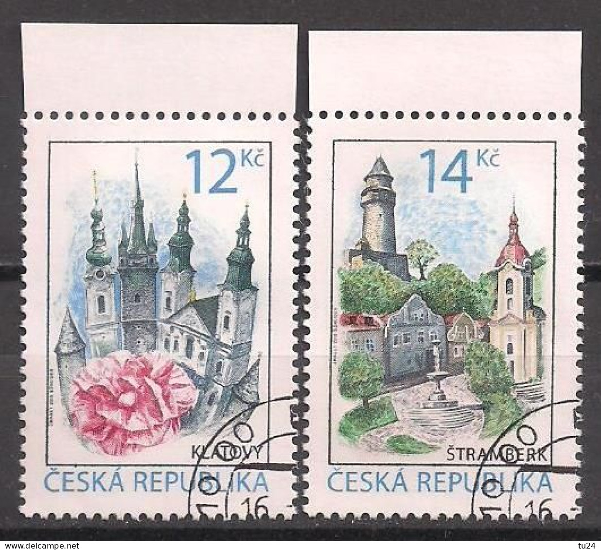 Tschechien  (2010)  Mi.Nr.  636 + 637  Gest. / Used  (2hc02) - Usati