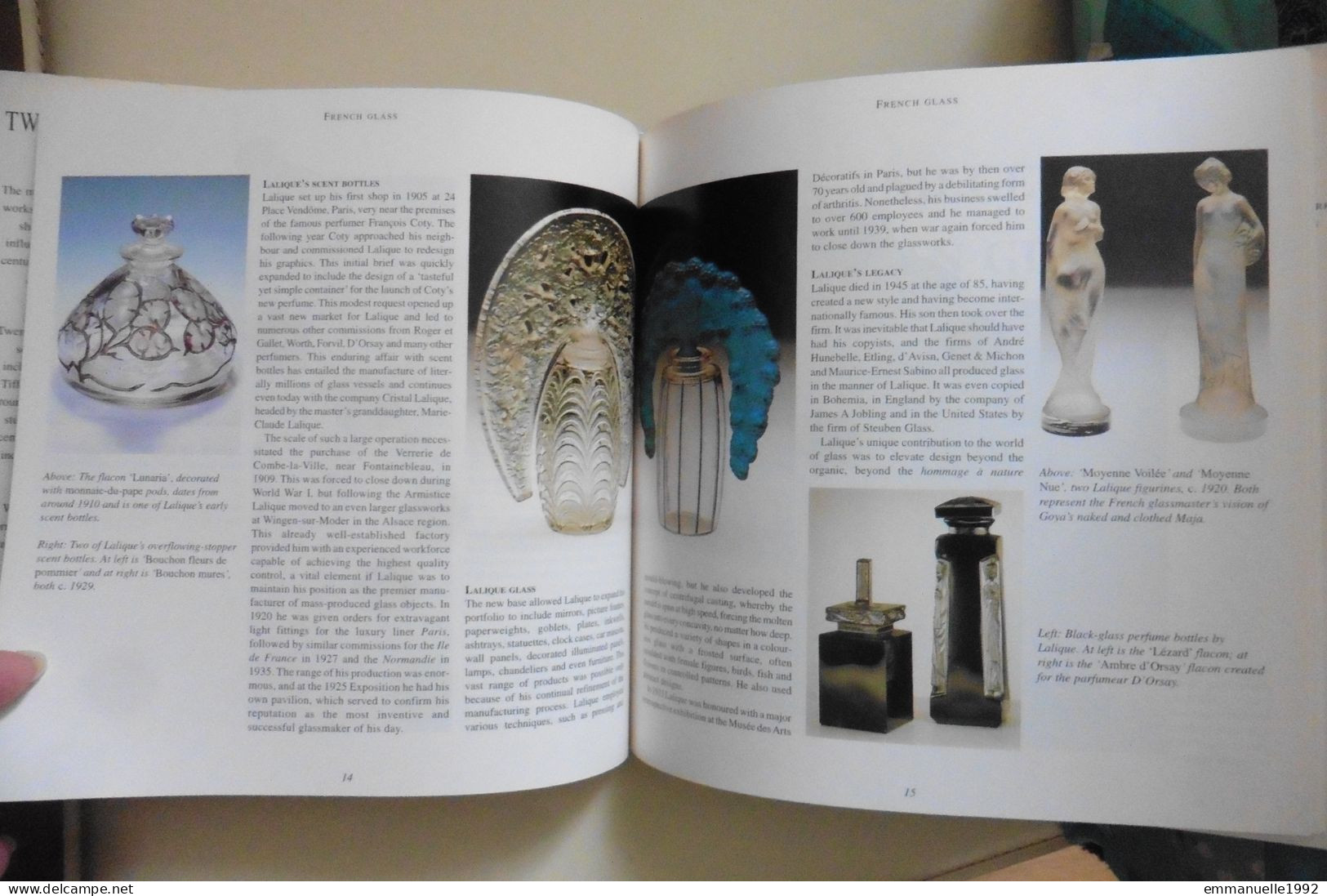 Livre Twentieth Century Glass - Le Verre Au 20e Siècle Art Deco Lalique Baccarat Tiffany Etc - English Text - Fine Arts