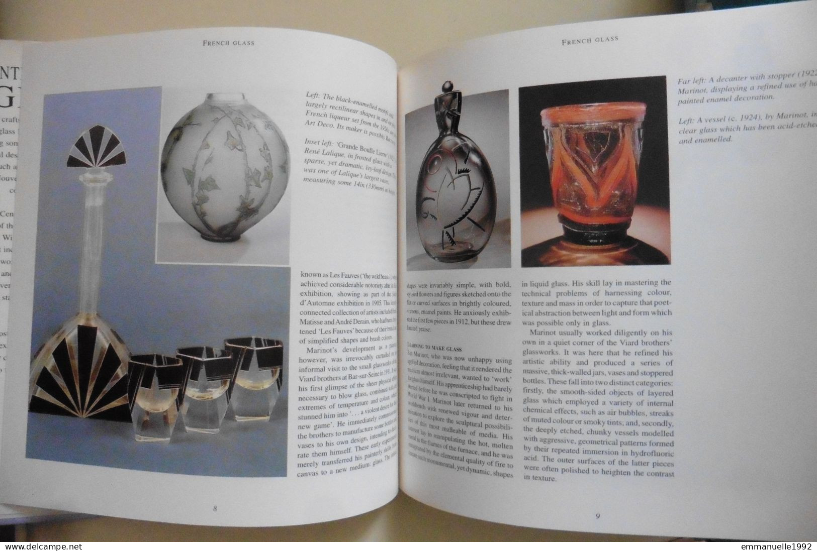 Livre Twentieth Century Glass - Le Verre Au 20e Siècle Art Deco Lalique Baccarat Tiffany Etc - English Text - Fine Arts