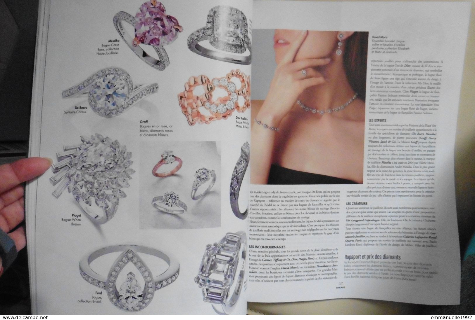 Magazine Dreams N°76 De 2019 Bijoux Horlogerie Joaillerie Chopard Boucheron Harry Winston Chanel Alice Renavand - Mode