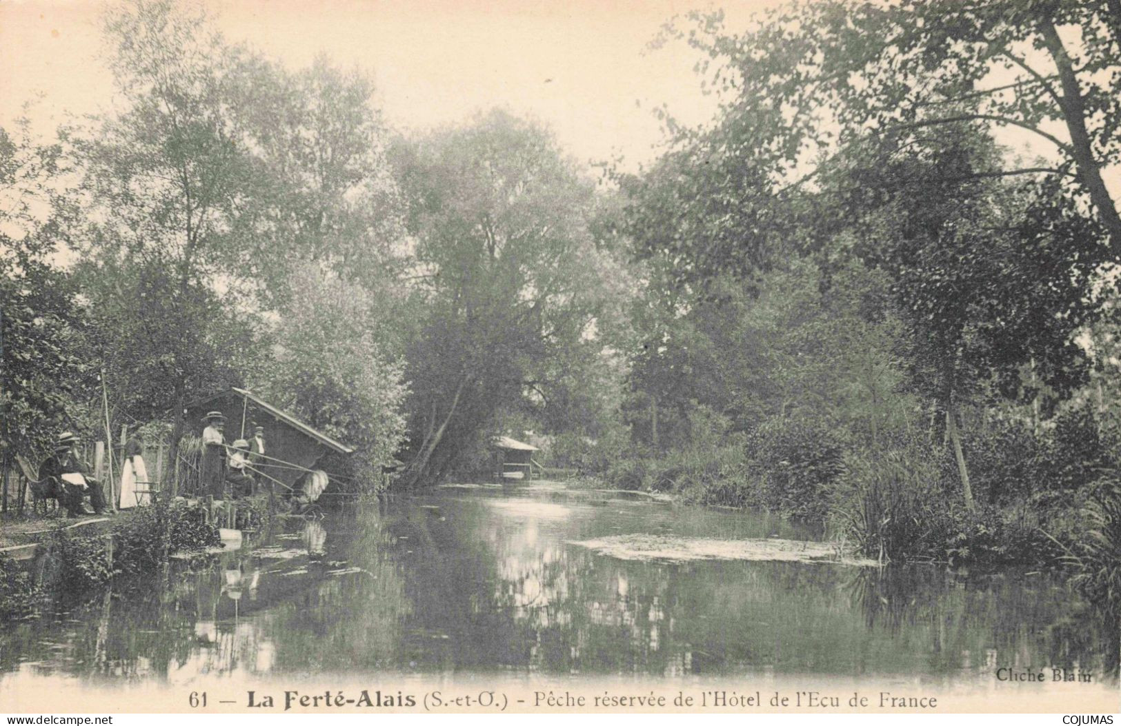 91 - LA FERTE ALAIS _S22747_ Pêche Réservée De L'Hôtel De L'Ecu De France - La Ferte Alais