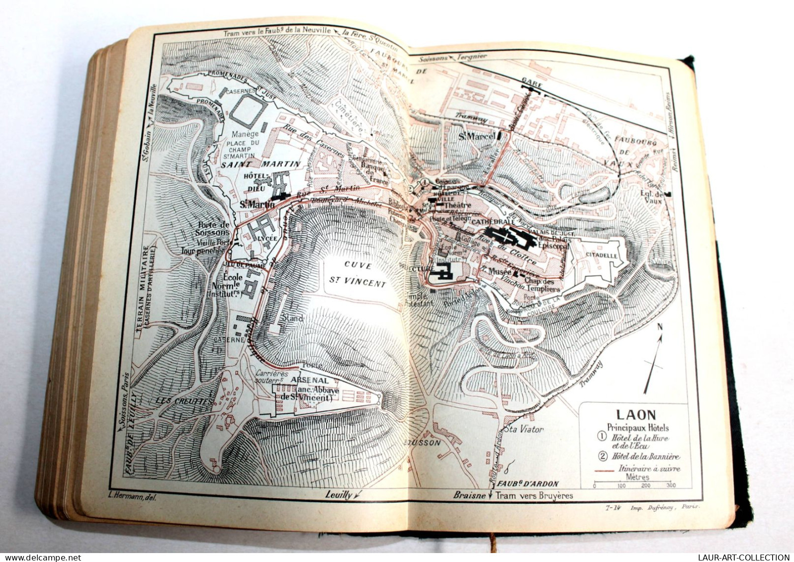 GUIDES JOANNE LE NORD PICARDIE ARTOIS FLANDRE ARDENNE 1914 HACHETTE + CARTE PLAN - 4e EDITION  (R.16) - Cartes/Atlas