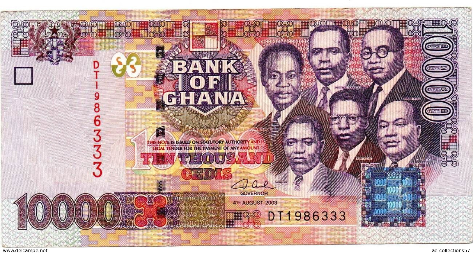 MA 25756 /  Ghana 10000 Cedis 4/08/2003 TTB - Ghana