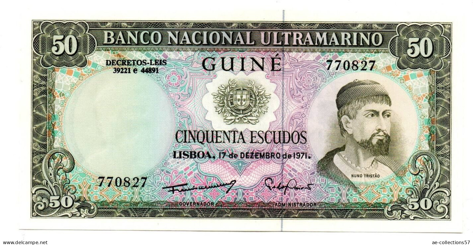 MA 23294 /  Guinée Portugaise 50 Escudos 17/12/1971 UNC - Guinee