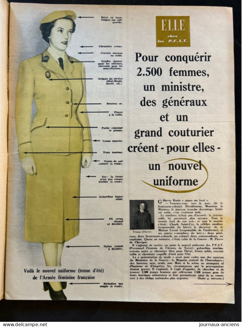 1952 Revue ELLE # 323 Les Nouveaux Chapeaux Font Le Printemps - Fashion