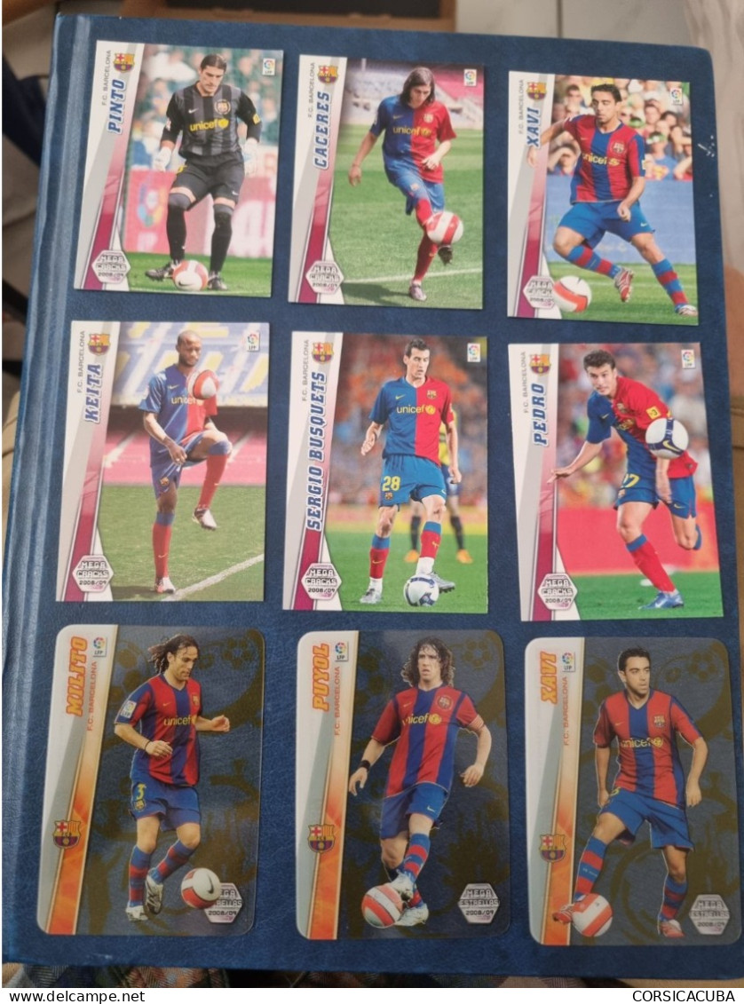 CARTES  FOOT  BARCA  PANINI  ADRENALYN  TEMPORADA  2008/09  //  PARFAIT  ETAT  //  1er  CHOIX  // 13 Cartes - Trading Cards