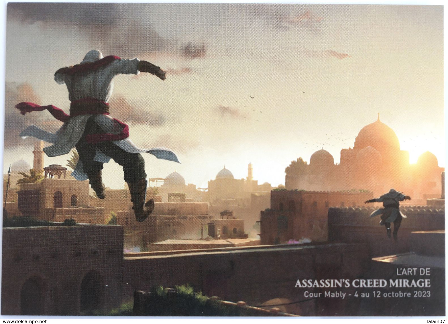 Carte Format Carte Postale : Publicité  De L'Art D' ASSASSINS CREED MIRAGE - Andere & Zonder Classificatie