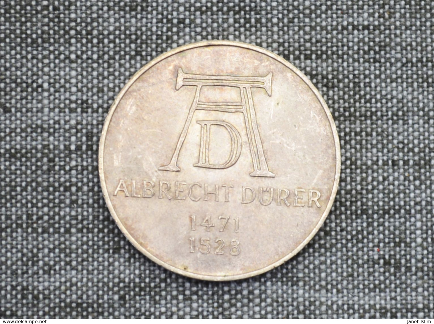 Commemorative 5 Mark Germany 1971D DURER Coin Silver - Gedenkmünzen